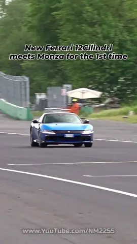 #Ferrari12Cilindri 2025 (V12 6.5 48V Asp 830 cv a 9500 rpm) Action in #MonzaCircuit 🇮🇹