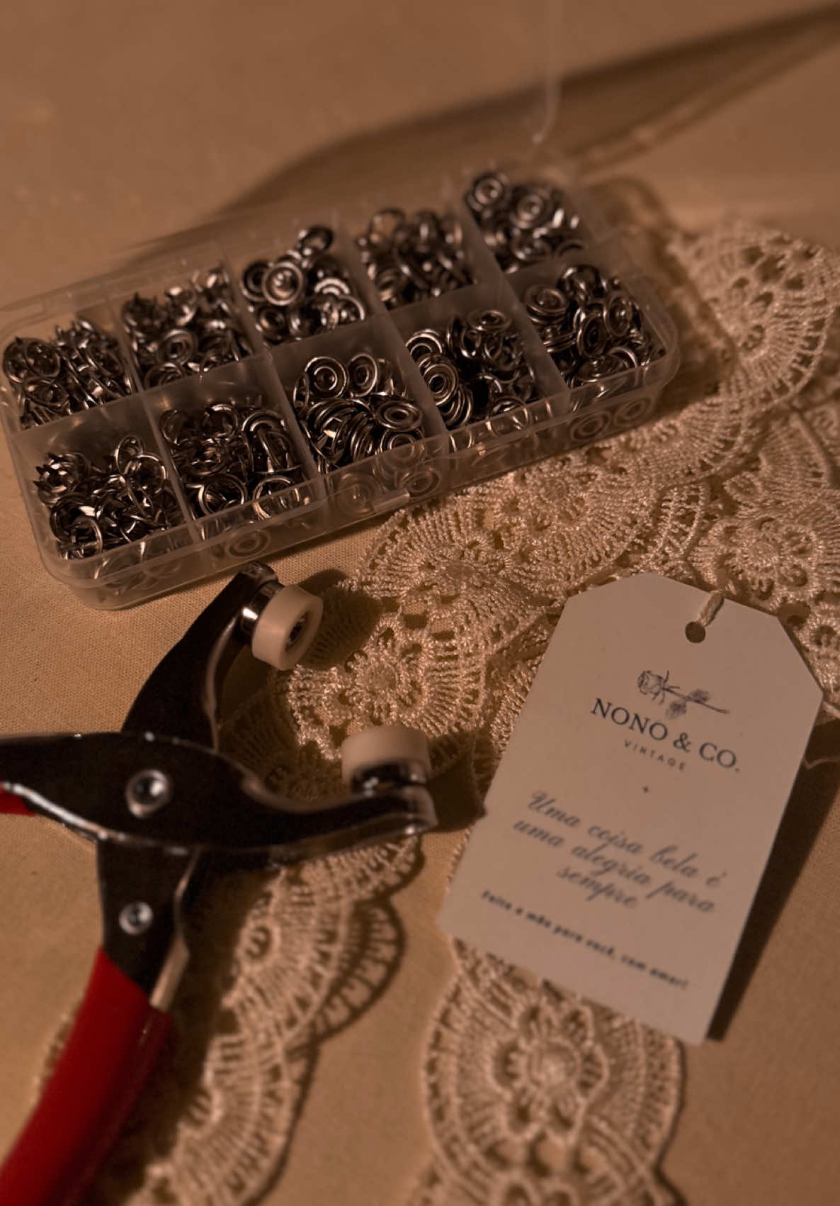 Primeiro unboxing , recebido hoje aqui no ateliê ✨ alicate para botões de pressão.  Se você chegou até aqui, comente um up 🤍  #unboxing #recebido #atelie 