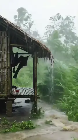 Soothing Rain and Distant Thunder for Relaxation ⛈️