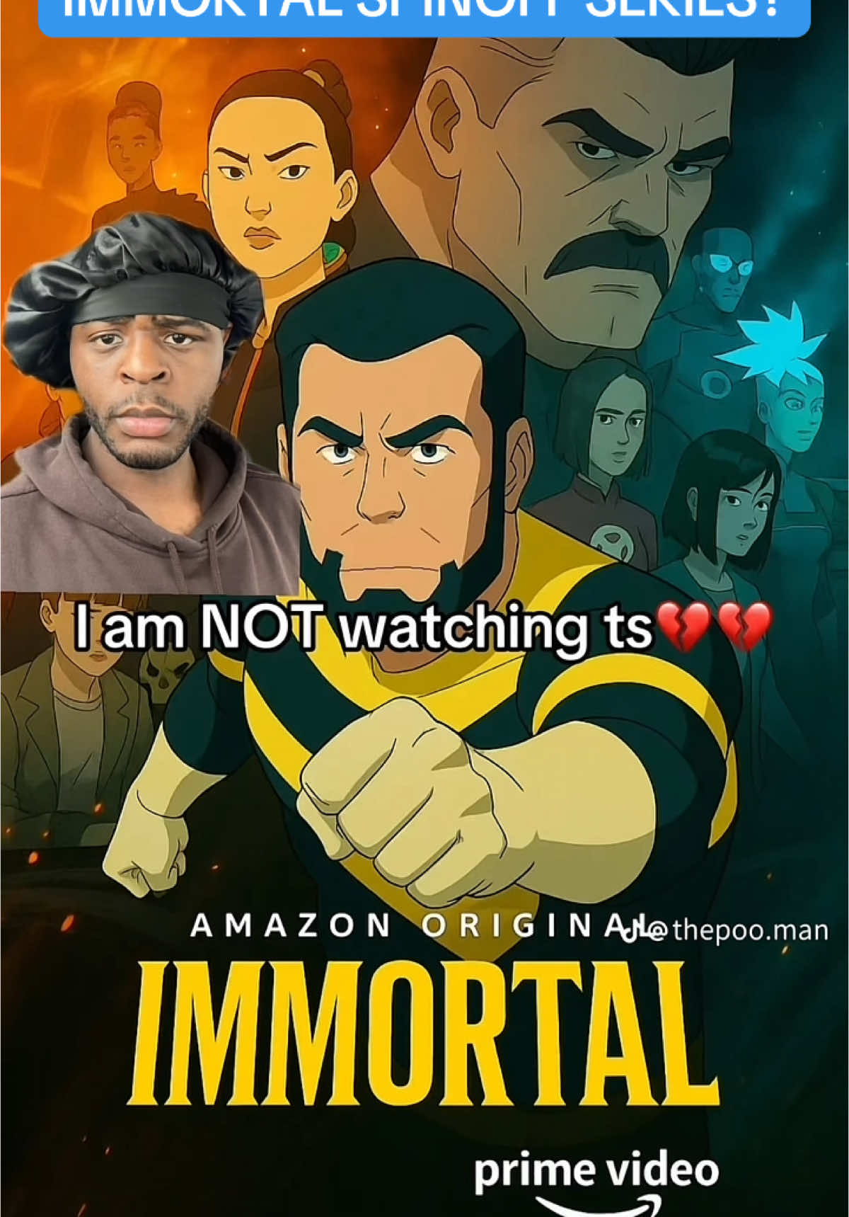 Immortal spinoff Show.. #invincible #immortal #omniman #comedy #tv #invincibleseason3 #fyp #xyzbca #primevideo #marvel 