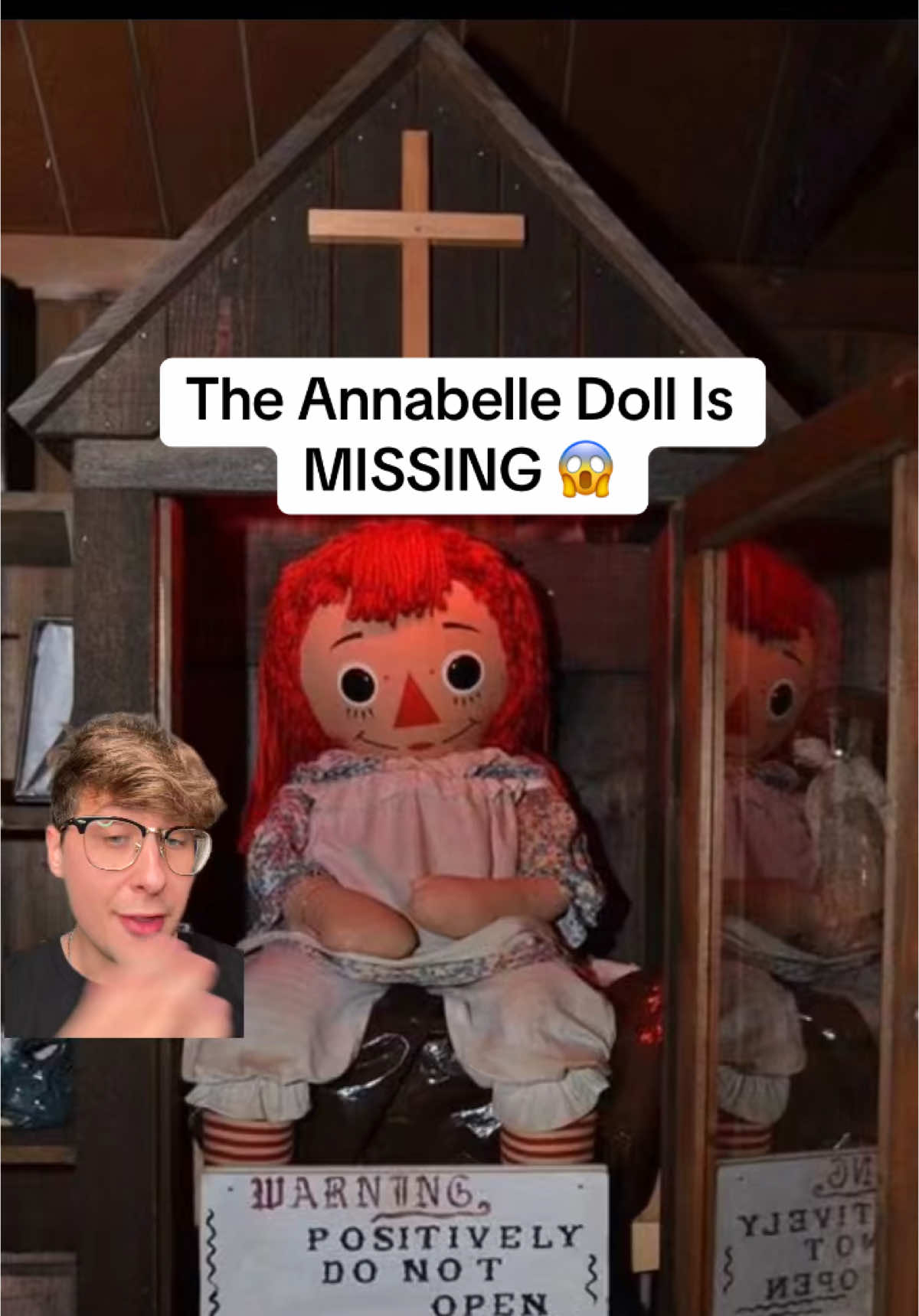 The Annabelle Doll Is Missing #fyp #foryou #annabelle #annabelledoll #haunted #haunteddoll #theconjuring #greenscreen 