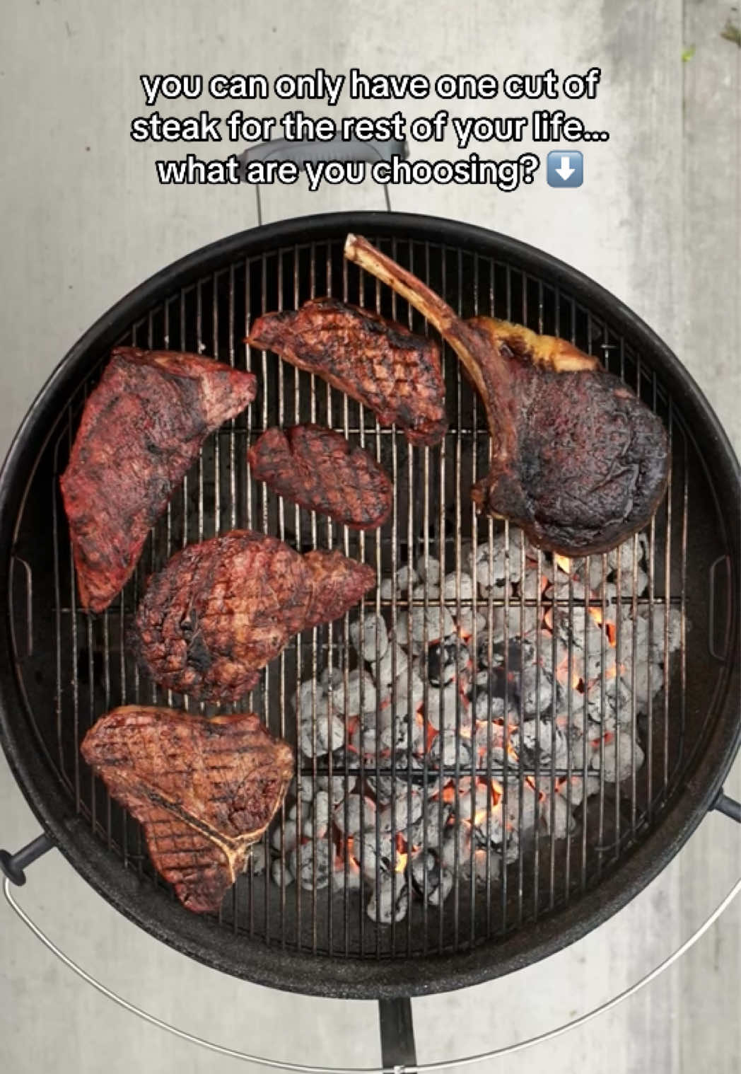 high steaks decision 😏 #weber #webergrills #trending #fyp 