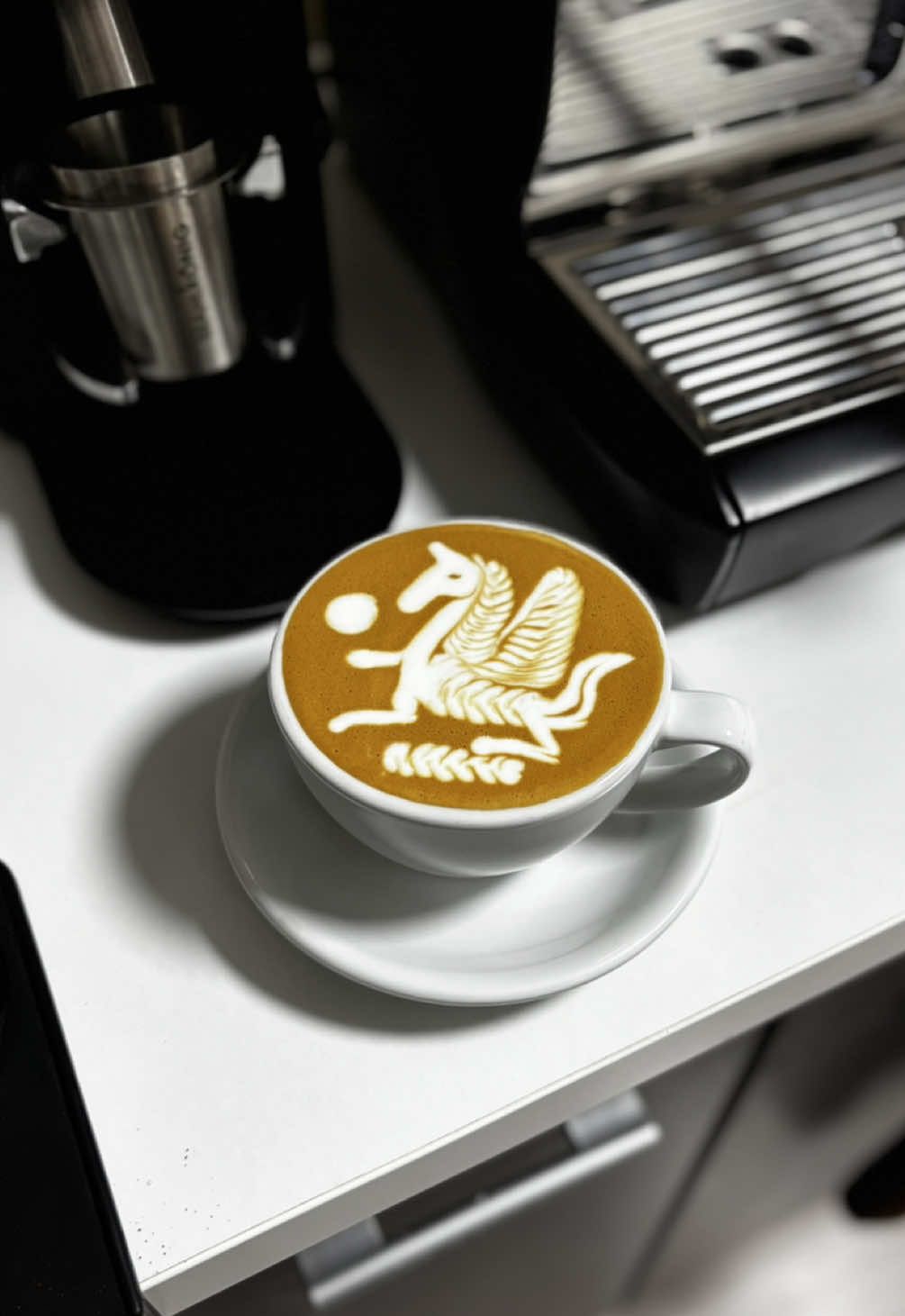 Midnight Unicorn… #latteart #unicorn 