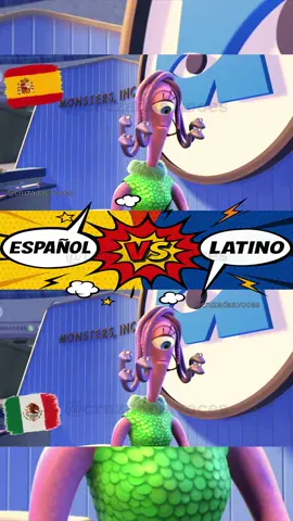 Elige tu doblaje preferido. España vs Latinoamerica #parati #latam #españa #doblaje #doblajelatino #doblajeespañol #monstersinc #monstruossa #peli 