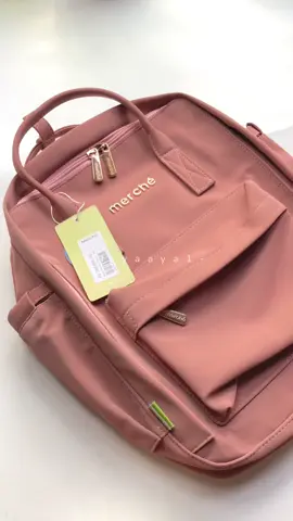 dusty pink👀🫰🏻 my bag buat bawa laptop dan buku kuliah✨💕 #fyp #taspunggung #taspunggungwanita #taskuliah 