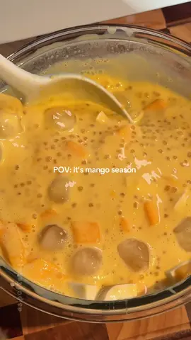 It’s mango season so it’s time to make mango sago! #mango #mangosago #sago #mangoes 
