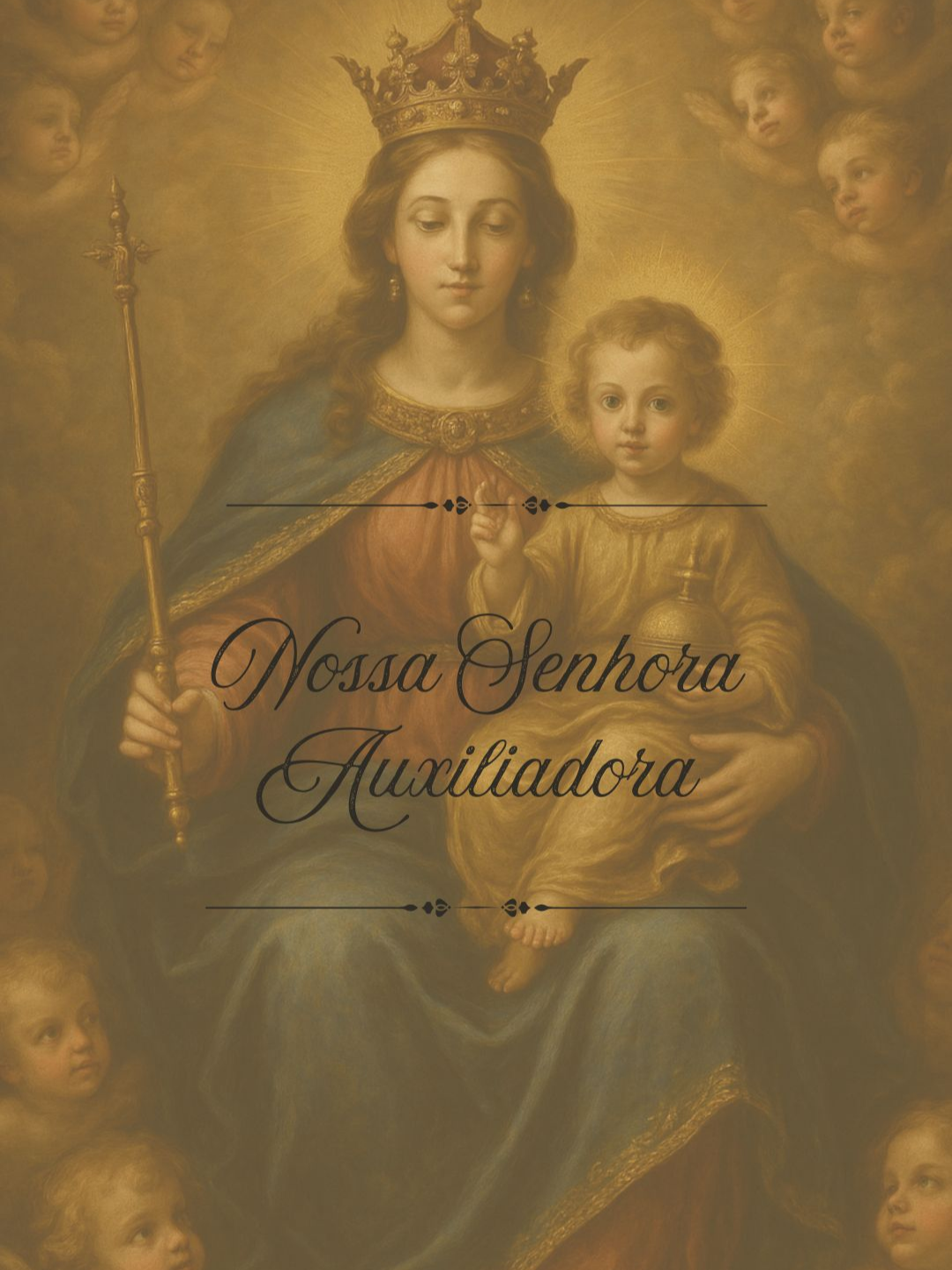 Nossa Senhora Auxiliadora! #fyp #foryoupage #catolicos #Papa #Cristão #Maria #Jesus #igreja #girls