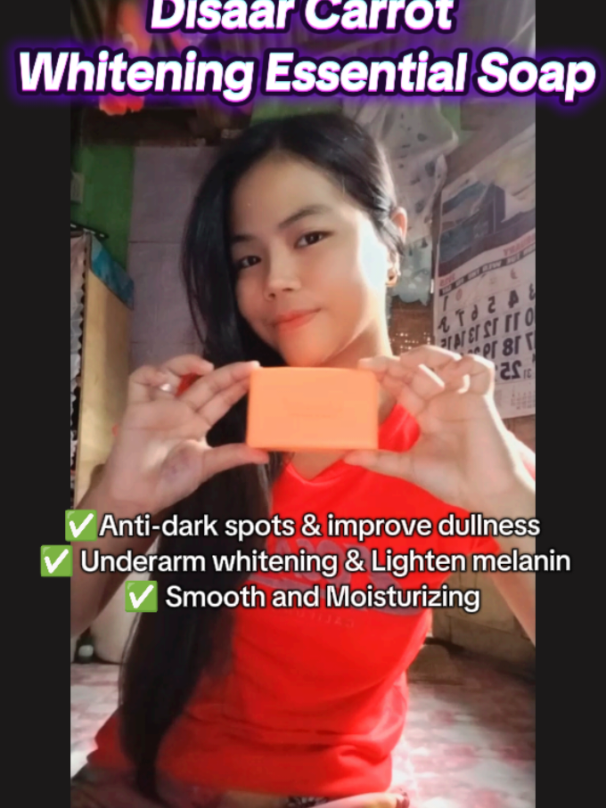 Must try this Disaar Carrot Whitening Essential Soap 🥕✨ #carrotsoap #carrot #soap #disaar #whiteningsoap #barsoap 