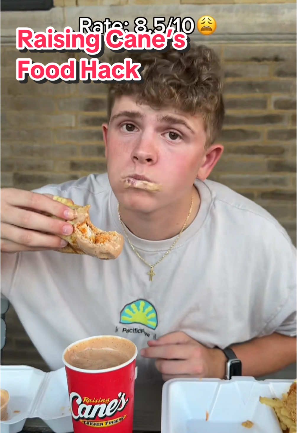 Sauce me up🍯 #foodhacks #thefoodguy #raisingcanes #mukbang #tommywinkler #foodiefam #tommy 