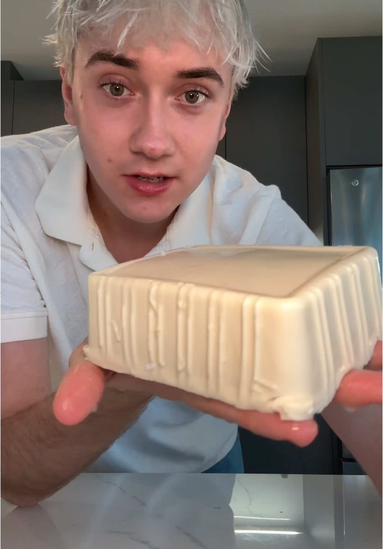 Eat an entire tofu rn - more on my ig 🙈