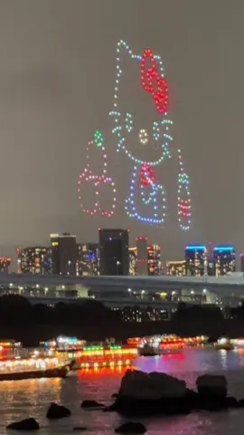 odaiba drone show🩷😍🇯🇵don’t miss it today the last fireworks will be held at odaiba