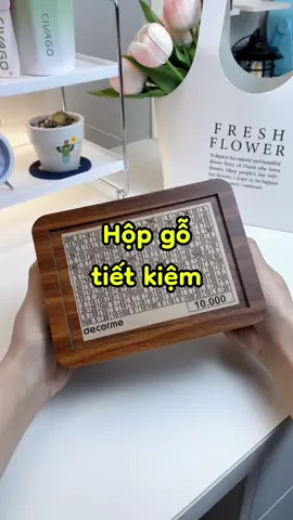 Hộp gỗ tiết kiệm tiền Decorme #laclacbeo68 #hopgotietkiemtien #hopdungtientietkiem 