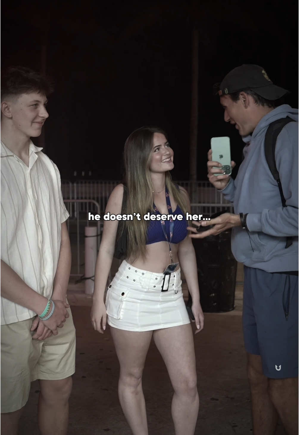 he was smiling in her face…