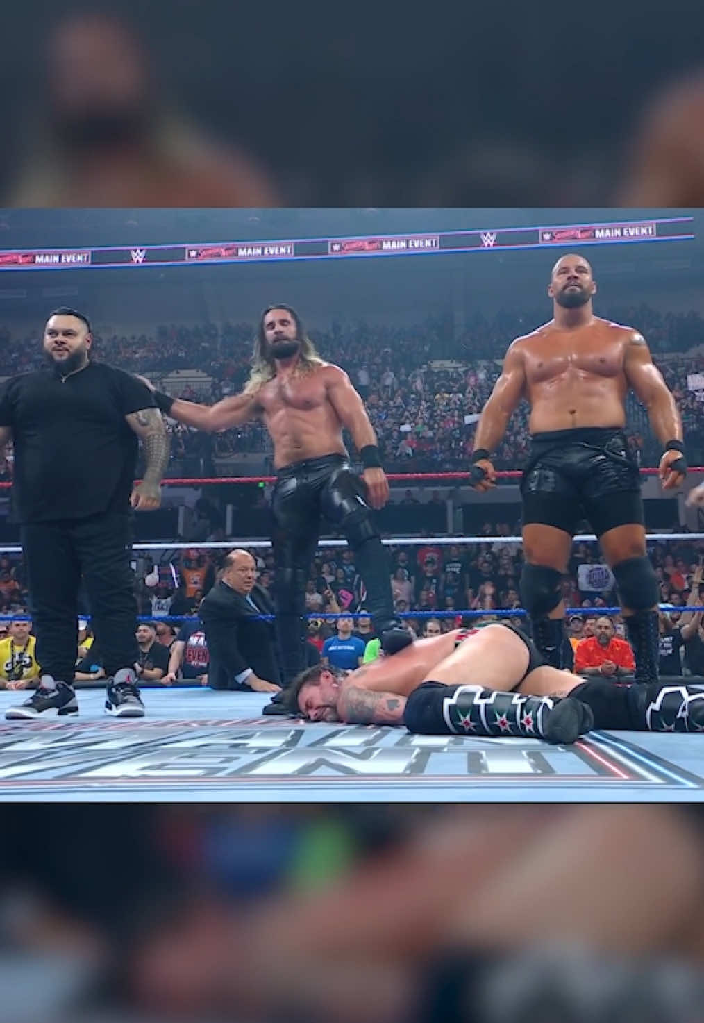 Oh brother, these guys just got even more dangerous 😳 #SNME #WWE #BronsonReed #PaulHeyman #SethRollins #BronBreakker #CMPunk #SamiZayn