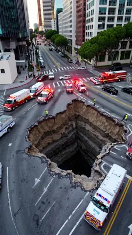 Massive sinkhole. #ai #aiart 