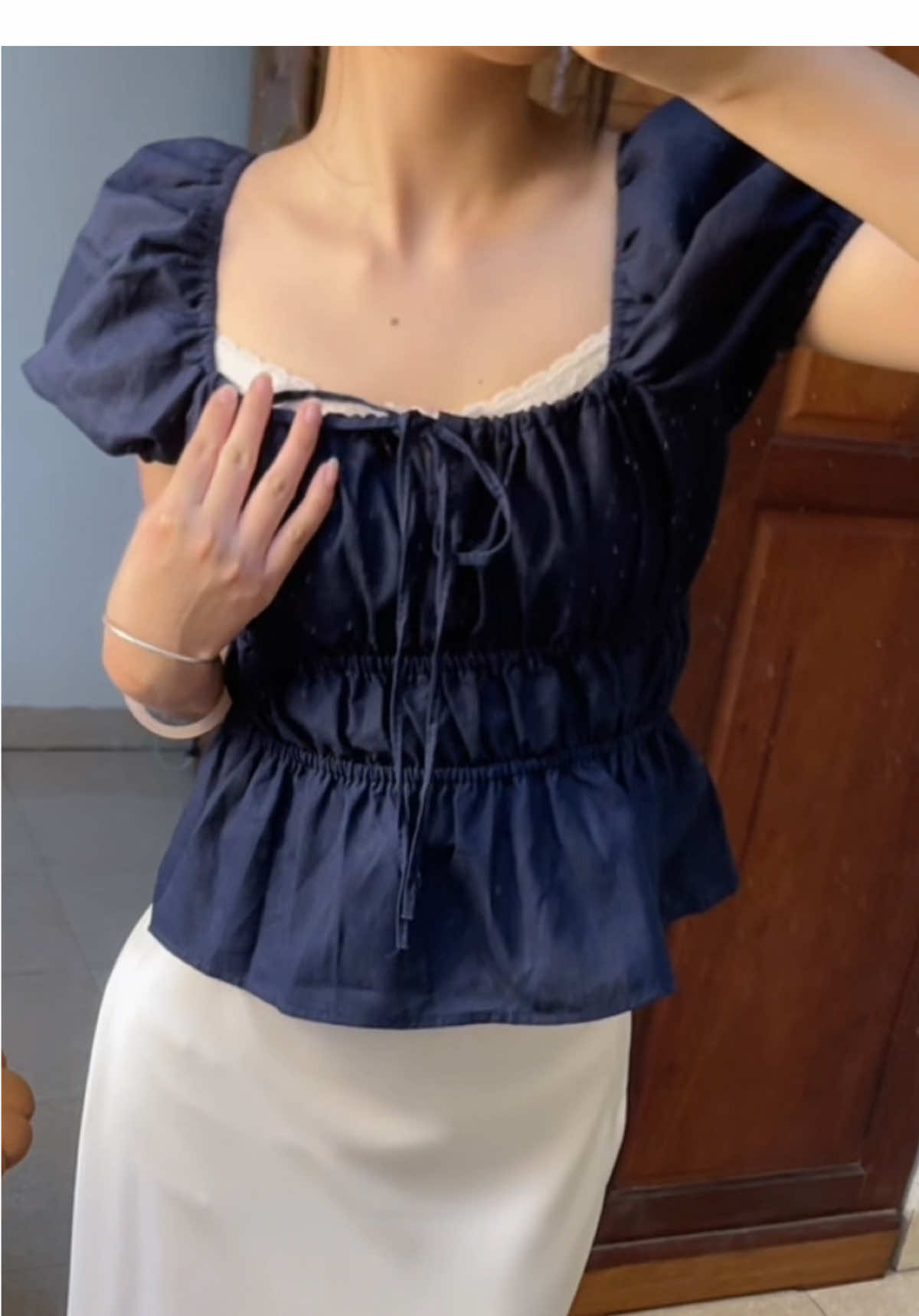 Màu xanh đúng tôn da #meichelarv #viral #thoitrang #ao #aobabydoll 