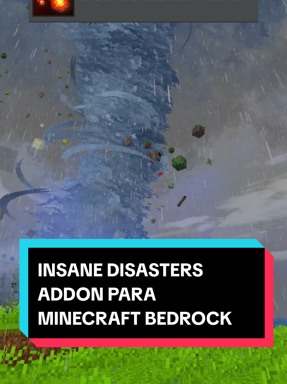 PARTE 51 | addons para minecraft bedrock pt51 INSANE DISASTERS ADDON Te presento Insane Disasters, un addon que nos añade desastres naturales a Minecraft Bedrock. Enfréntate a tornados, terremotos, lluvias ácidas y más. Cada desastre ocurre aleatoriamente, agregándole más dificultad a tu mundo de Minecraft. #Minecraft #bedrock #bedrockedition #minecraftpe #addon #addons #addonsminecraft #addonsparaminecraftpe 