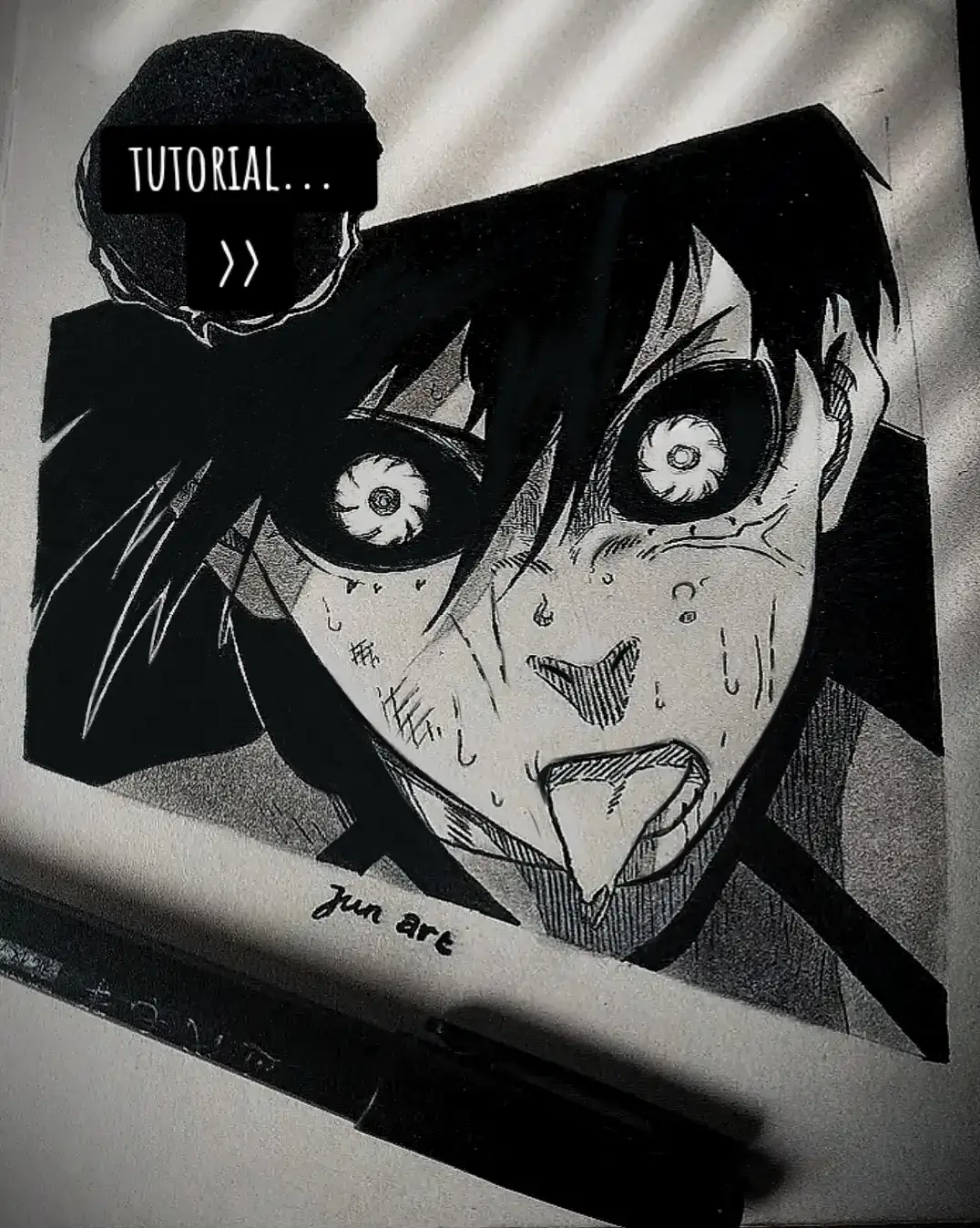 kalian paham kan? 🗿@ucihaefil  #artdraw #anime #bluelock #rin #tutorial #stepbystep #fyp