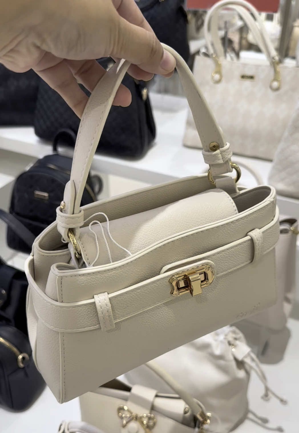 risa handbag ivory @ENJI Official Store #enjibag #handbag 