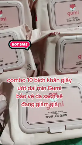 #khanuot Combo 10 bịch khăn giấy ướt dai mịn Gumi #khanuotcaocap #hot #vairal #xuhuong #xh  #gumi 