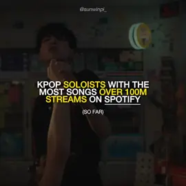 kpop soloists with the most songs over 100 million streams on spotify (so far) #fyp #fouryoupage #trending #viral #kpop #stats #spotify #streams #jungkook #jennie #jimin #lisa 