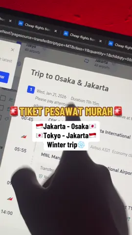 Tiket murah Jepang ada lagi nih, tapi kali ini pake pesawat full service plus pas lagi winter! Share ke temen lo sekarang juga! 🇯🇵✈️ #tiketpesawat #tiketpesawatmurah #tiketpesawatmurahjepang #tiketjepangmurah #tiketjepang #winterjepang #tiketpesawatpromo 