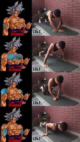 Goku Push-Ups Training for Chest, Biceps, Triceps & Shoulders 💥