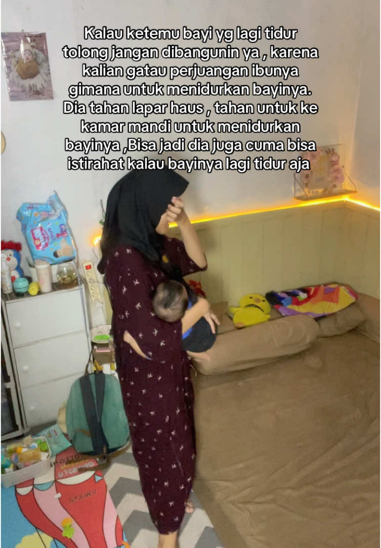 Mari normalisasikan gak ganggu bayi lagi tidur ya 🥹 #bayi4bulan #bayitidur #bayidibangunin #fyp 