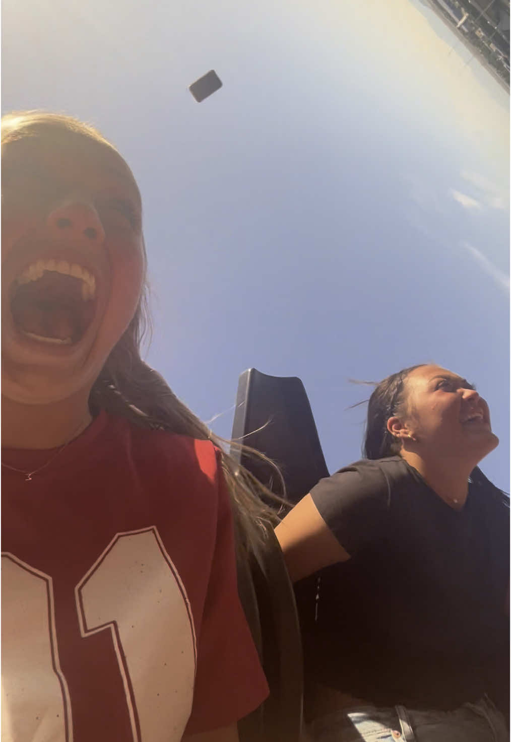 yes, I may be stupid for trying to video the ride, but it worked better than keeping it in my pocket! don’t worry we are looking for it right now! @Jadyn Sommer #lagoon #utah #cannibal #besties #sorryjay