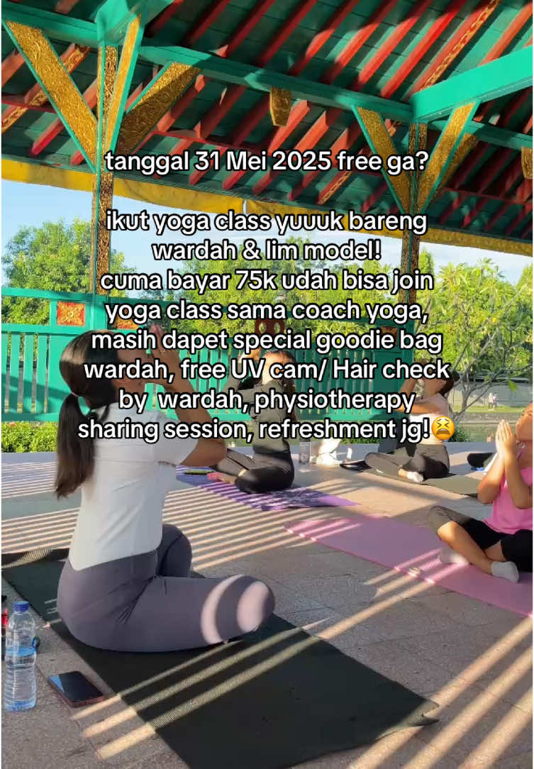 kapan lagi yoga class tp dapet bonus banyak😩 #infoeventmataram #event #mataram #lomboktiktok #placeto #placetogo #placetovisit #funactivities #worklifebalance #sportactivities #yoga #yogaclass #yogagirl #yogaday #sportcommunity #community #yogasession #sportgirl 