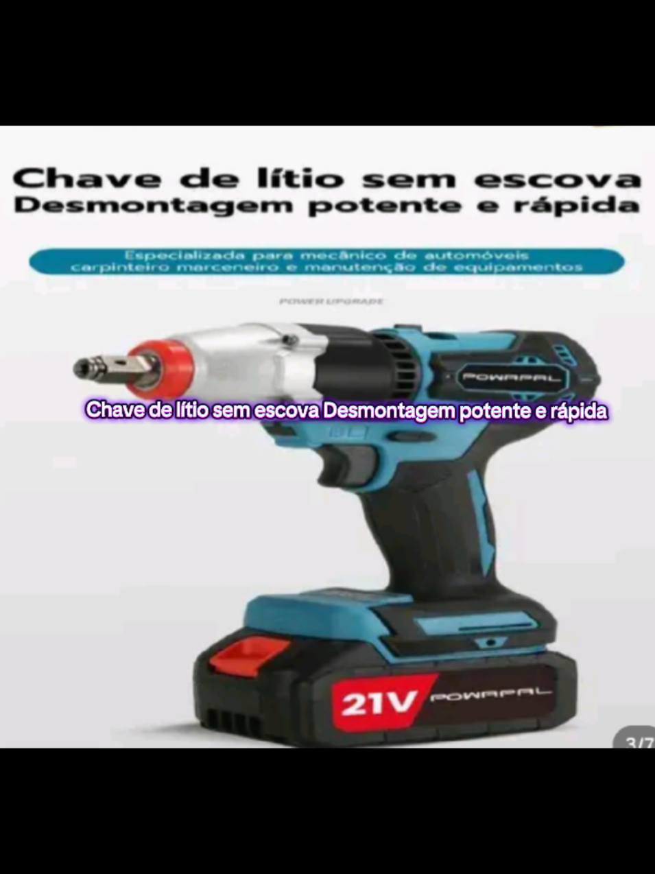 #VozDosCriadores Kit 5 Em 1 Powapal 110/220v Brushless - A Bateria Com Maleta #tiktokShop 
