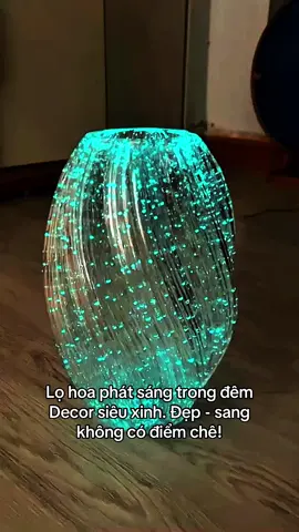Lọ hoa phát sáng phản quang trong đêm giá chỉ hơn 1 trăm ka. Mua ngay tại giỏ hàng#lohoa #lohoadep #thuytinh 