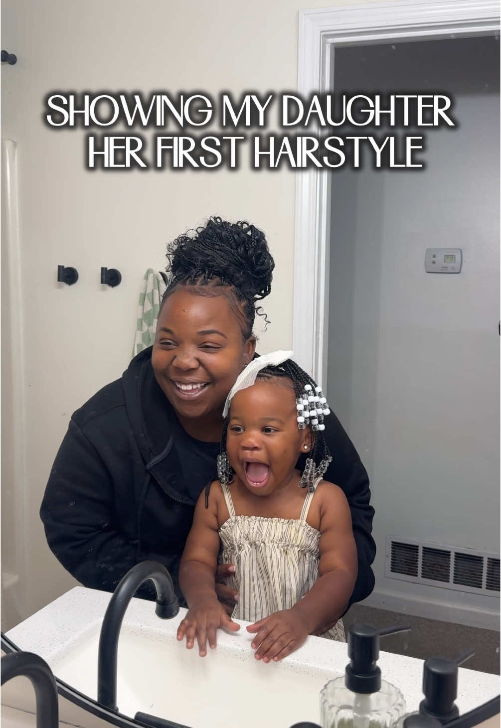 And to think I was scared to be a girl mom 💕🎀 God knew exactly what I needed. #girlmom #momof3 #hairstyle #girlhairstyle #toddlersoftiktok #hairvlog 