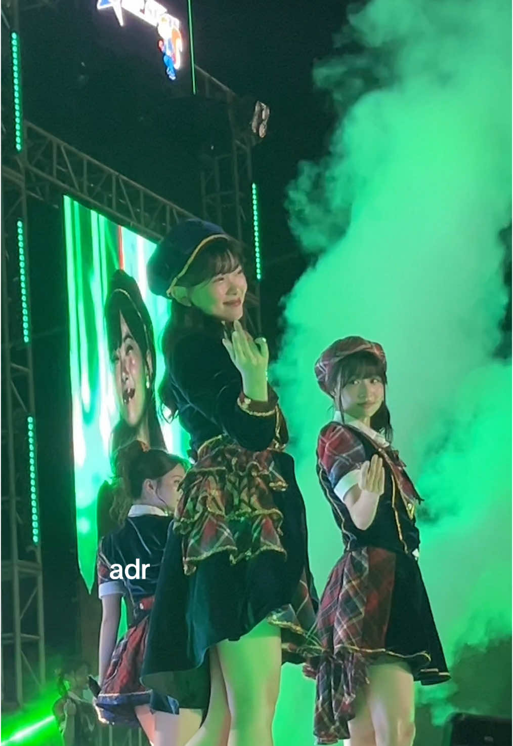 green flash oniel, muthe, fiony -gemafest makassar 2025 #jkt48 