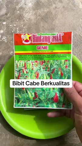 Benih Cabe Rawit GENIE – Bintang Asia Cabe rawit unggul dengan rasa pedas nendang, cocok untuk yang suka tantangan rasa! ✅ Tahan penyakit ✅ Cocok ditanam di dataran rendah hingga tinggi ✅ Hasil melimpah dan cepat panen ✅ Isi 10 gram – banyak banget buat nyemai! #CabeRawit #TanamSendiri #BenihUnggul #PetaniMuda #GenieBintangAsia #CabeGenie #HobiBerkebun #TanamanCabe #RekomendasiTikTok