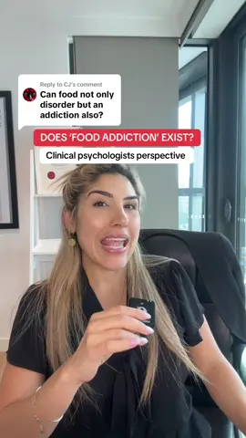Replying to @CJ Show we classify eating disorders as ‘Food Addictions’? Let me know your thoughts in the comments.  Disclaimer: all videos are educational and not a substitute for medical or professional advice.  #addiction #food #binge #psychologist 