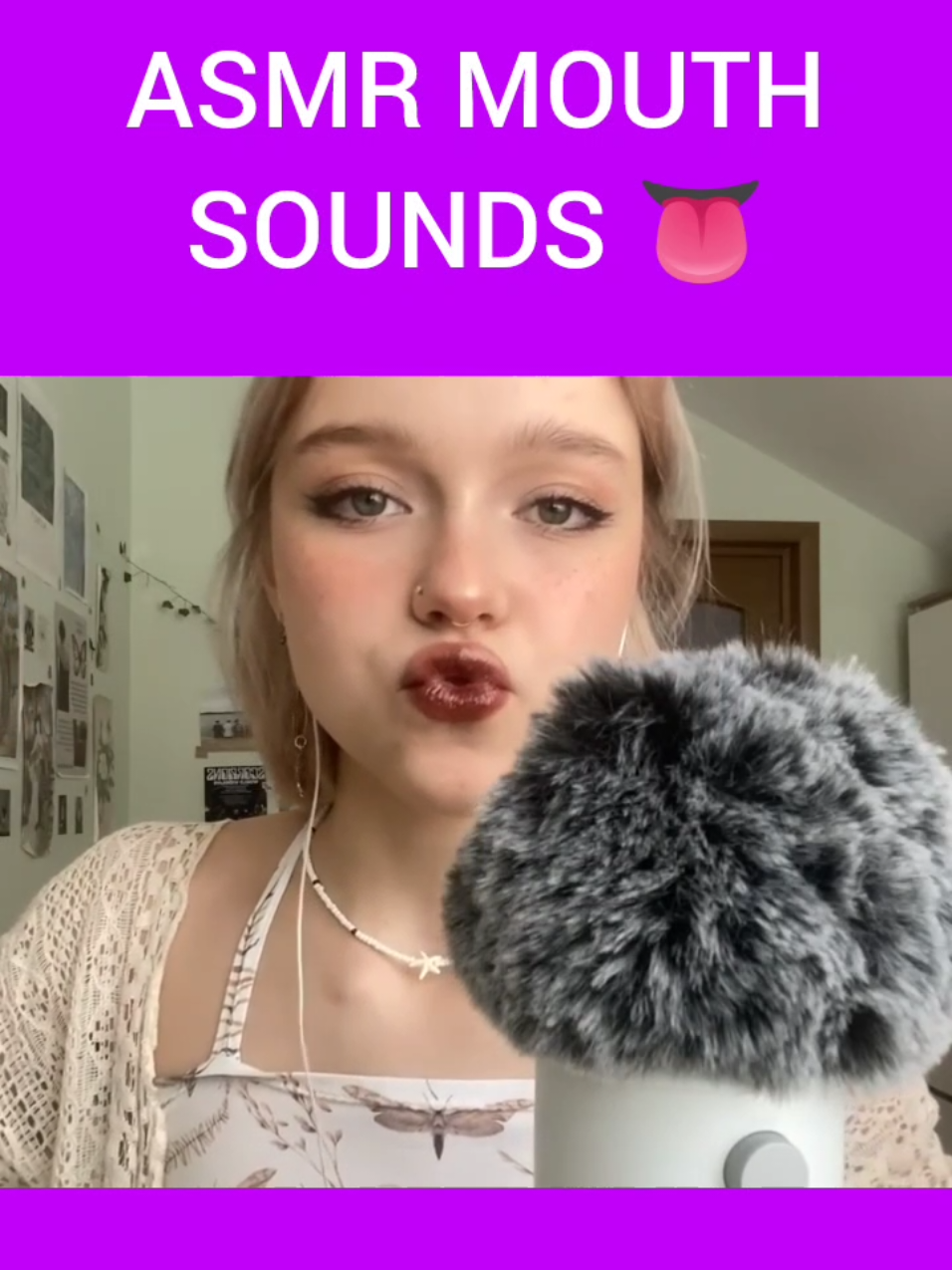 ASMR MOUTH SOUNDS 👅  #asmr #asmrmouthsounds 