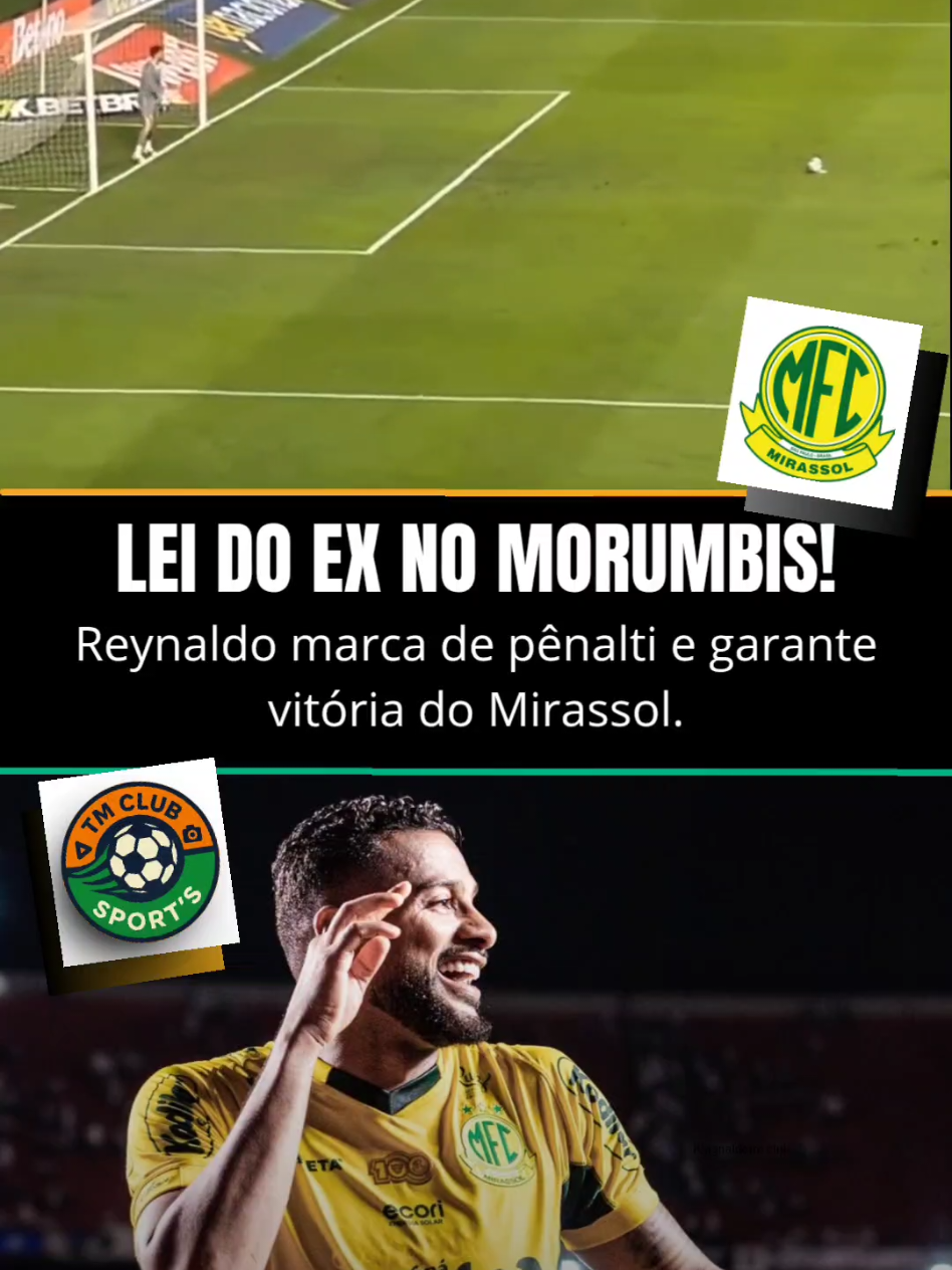 Lei do ex em dose máxima no Morumbis!  - Reynaldo, ex-São Paulo, marcou de pênalti o gol que garantiu a vitória do Mirassol por 2x0 e ainda comemorou sem dó contra seu ex-clube! O gol fechou o placar no Morumbis e colocou o Mirassol pra cima na tabela… Já o Tricolor segue em má fase no Brasileirão! 👉E aí, certo ou errado comemorar contra o ex? Comenta aí! 📲Segue a TM CLUB SPORT'S TV pra mais histórias do Brasileirão! #Reynaldo #LeiDoEx #SãoPaulo #Mirassol #Brasileirao  #TMCLUBSPORTSTV #goldomirassol #goldarodada 