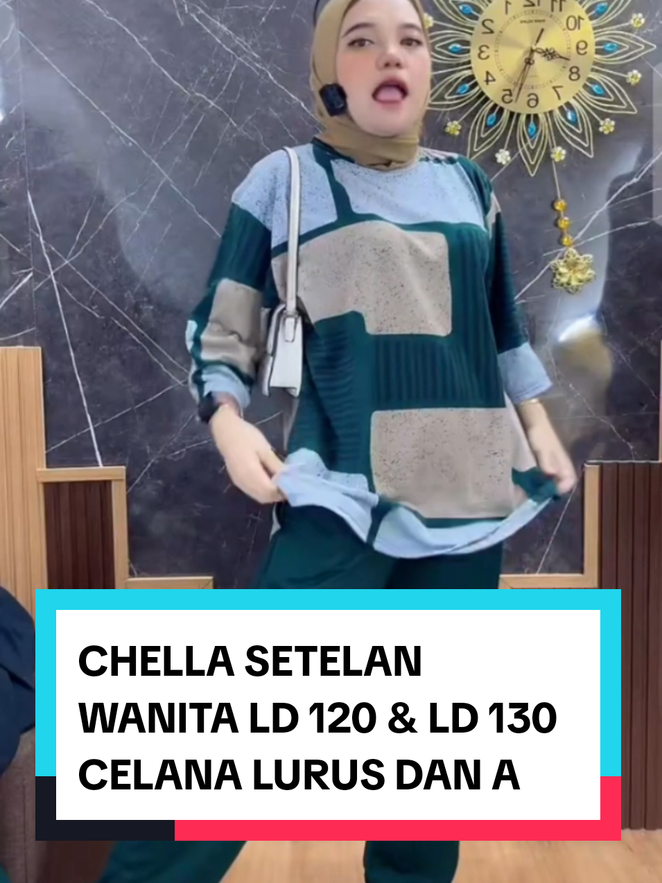 CHELLA SETELAN WANITA LD 120 & LD 130 CELANA LURUS DAN AT#setelanwanita#oneset#shoptokopedia #fyp 