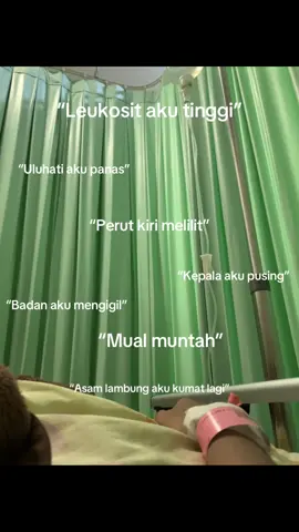 Sampe udh bersahabat sama rasa sakitnya🥺