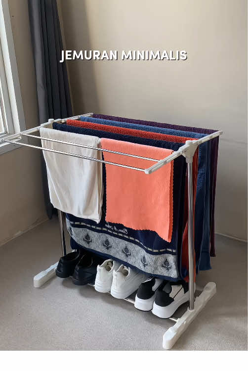 Rekomendasi Jemuran minimalis✨ #rekomendasijemuran #jemuranlipat #jemuranbaju #jemuranhanduk 