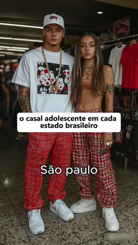 o casal adolescente em cada estado Brasileiro  . . . #casal #estado #ia 