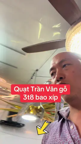 Quạt Trần Vân gỗ 3t8 bao xíp #vuaquat 