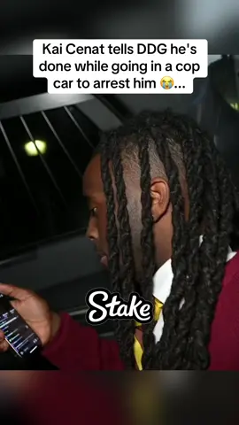 Kai Cenat tells DDG he's done while going in a cop car to arrest him 😭... #kaicenat #ddg #streameruniversity 