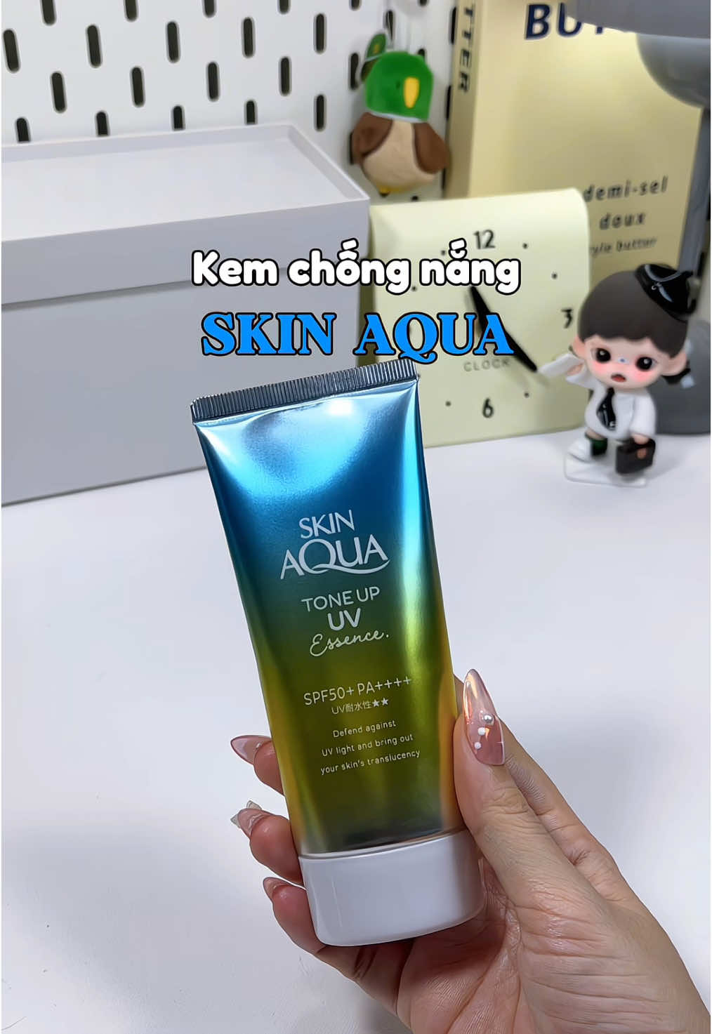 Ai da dầu thì không nên bỏ qua em này đâu nè ✨ #kemchongnang #kemchongnangkiemdau #skinaqua #dindincheri 