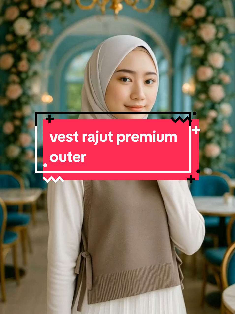 vest rajut tali premium, bahannya adem outfit sat set #guncang66spesialgajian #ootdmall #vestrajut #vestouter #vestoutermurah 