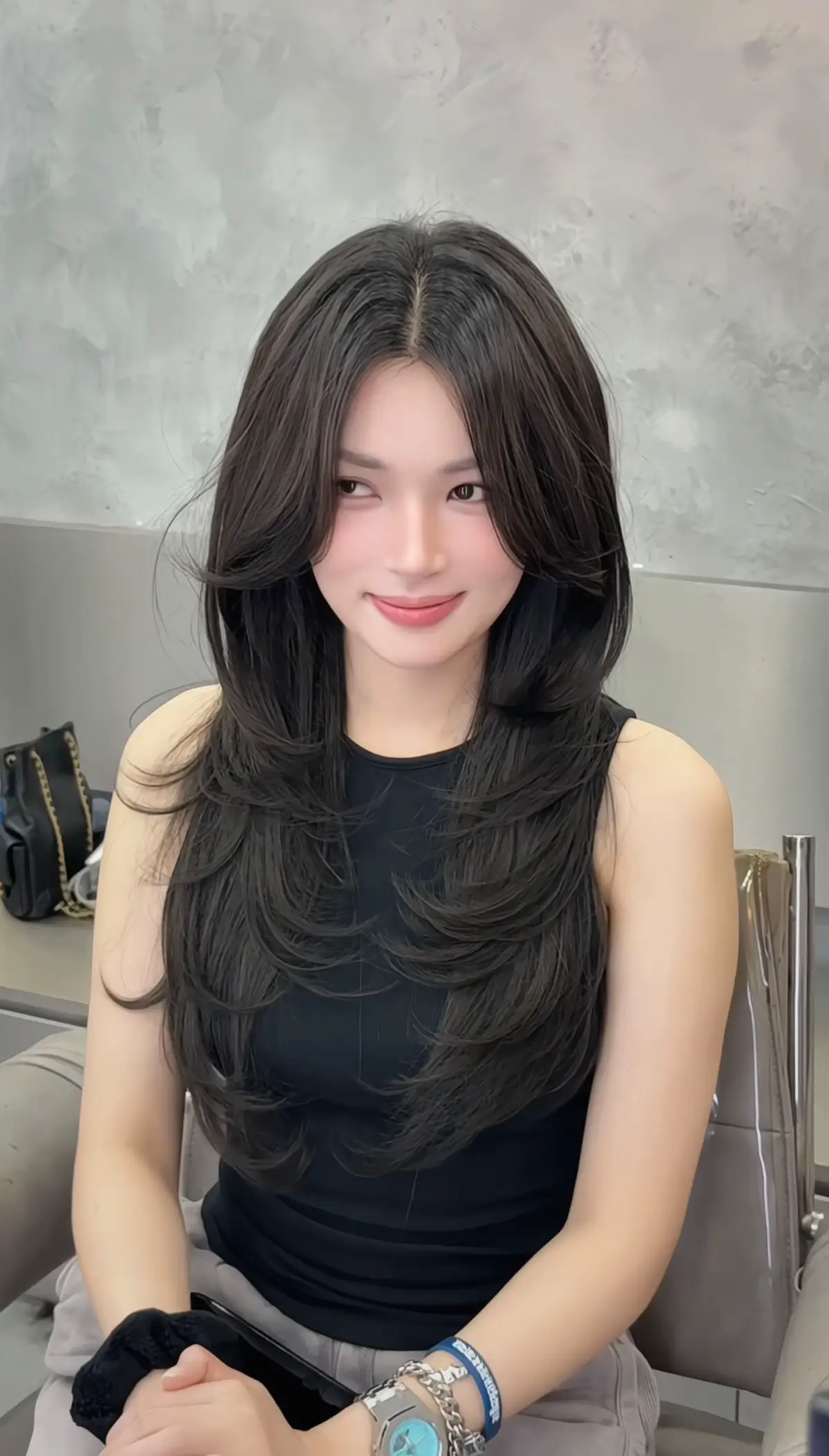 2025 rồi diện kiểu tóc gì vừa sang lại khác biệt 🥰#khuongminhhair #khuongminhtrendy #uốnlayered #hairstyle #fyp 🩵