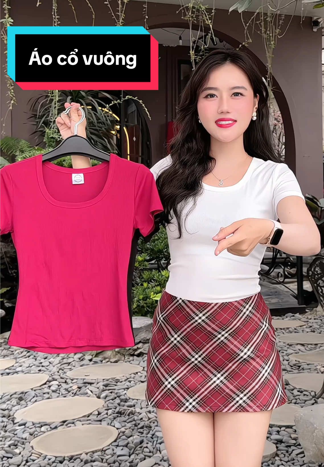 Áo cổ vuông tôn dáng xinh #aocovuong #aoomdang #aodep #aobasic #thoitrang #fashion #fypシ゚ #xuhuongtiktok #trending #viral_video #hienhoidieu #TiktokShopThoiTrend 