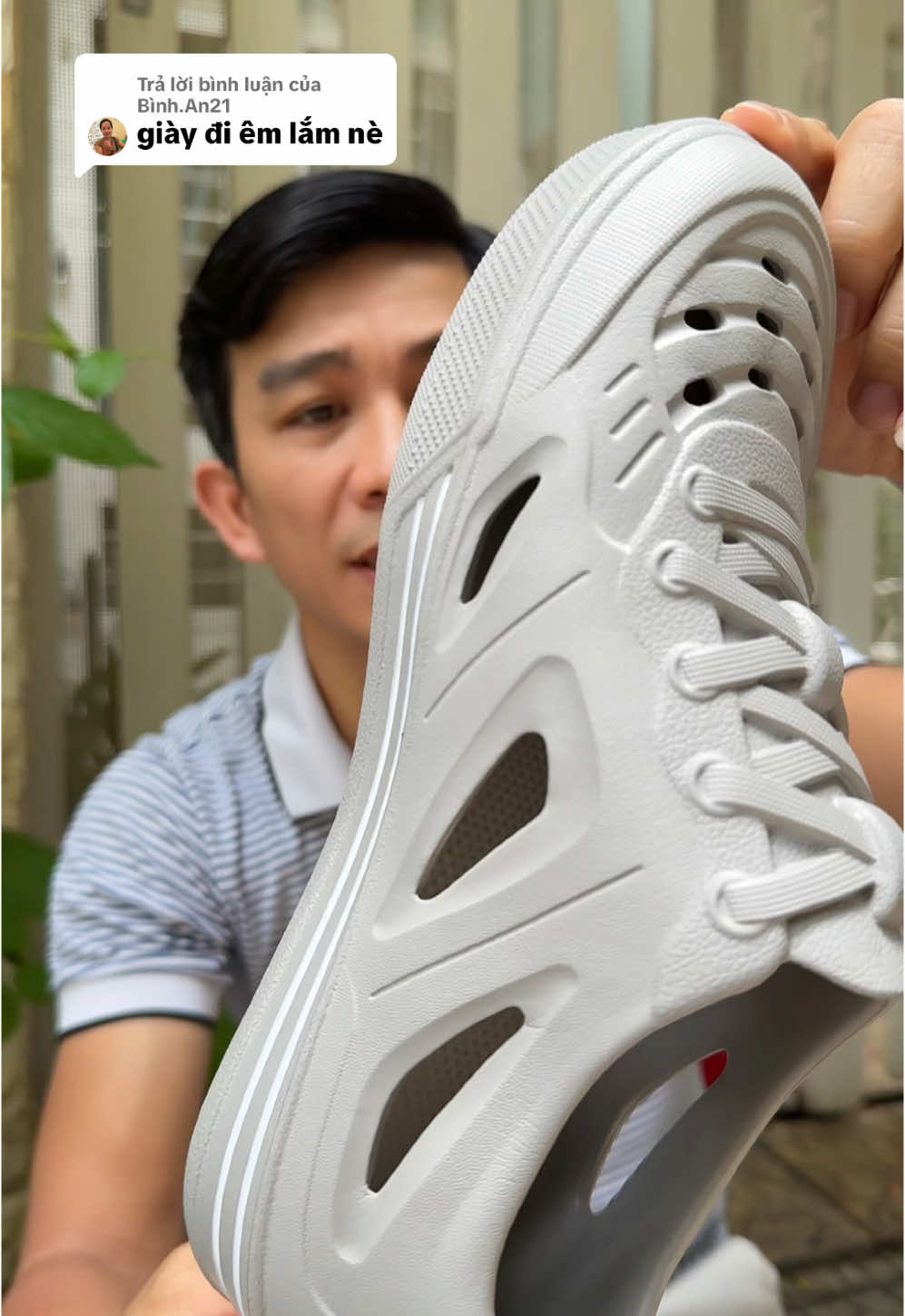 Trả lời @Bình.An21 DẠ CẢM ƠN A TRÃI NGHIỆM ! #giaysieunhe #giayeva #giaynhuadimua #anh3huy1 