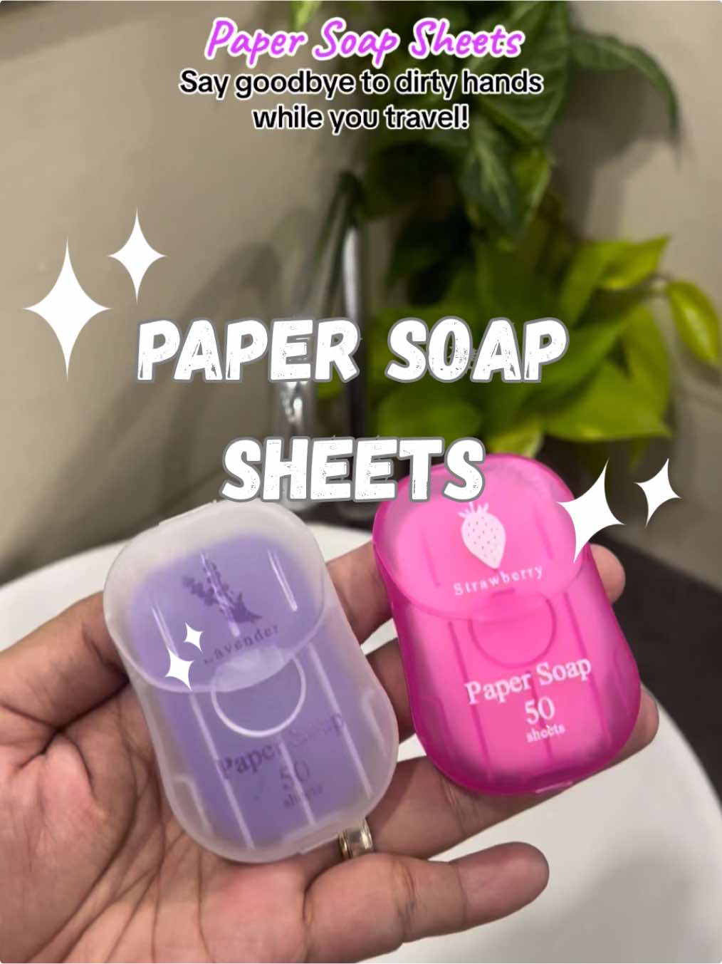 Never worry about dirty hands again. This paper soap sheet is a smart, hygienic choice for busy lifestyles. #travelessentials #papersoapsheets #papersoap #pocketsoap #travelsoap #travelsoappaper 